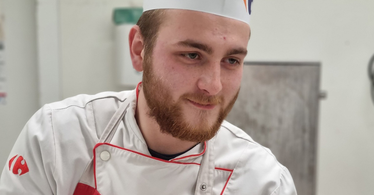 Two apprentices from Dijon at the Young Butchers Competition at the Salon de l’Agriculture